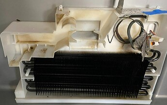 rust dust throughout evaporator casing