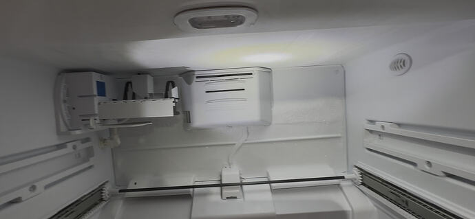 back of freezer