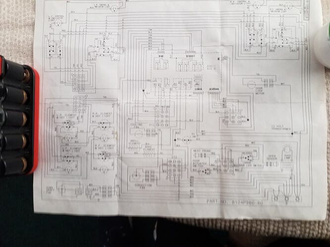 JENNAIR JES9800AAW CONTROL PANEL SCHEMATIC